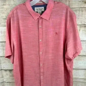 Original Penguin Mens Button Down Short Sleeve Shirt size XXL